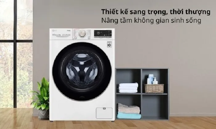 Máy giặt LG 13kg FV1413S4W thiết kế hiện đại